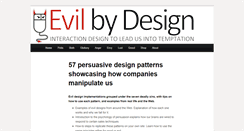 Desktop Screenshot of evilbydesign.info