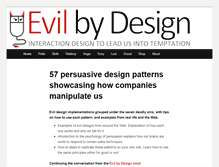Tablet Screenshot of evilbydesign.info